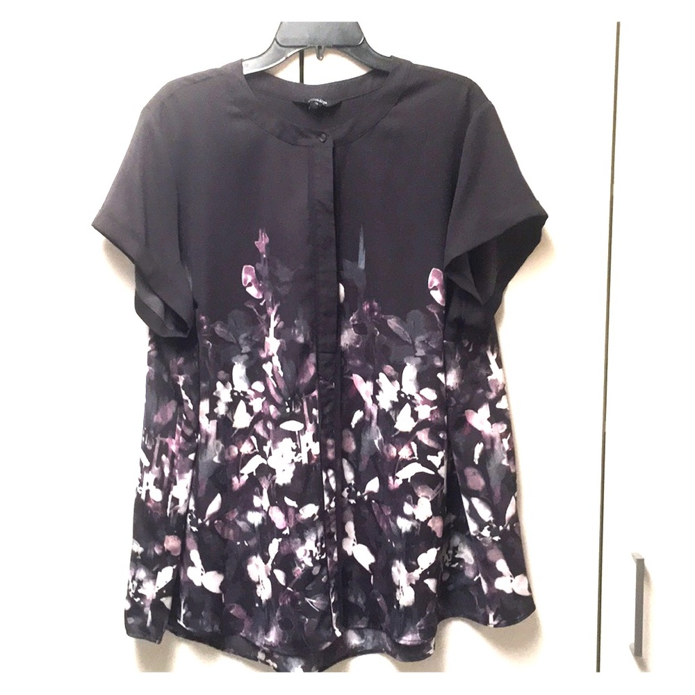 Black and Purple Blouse
